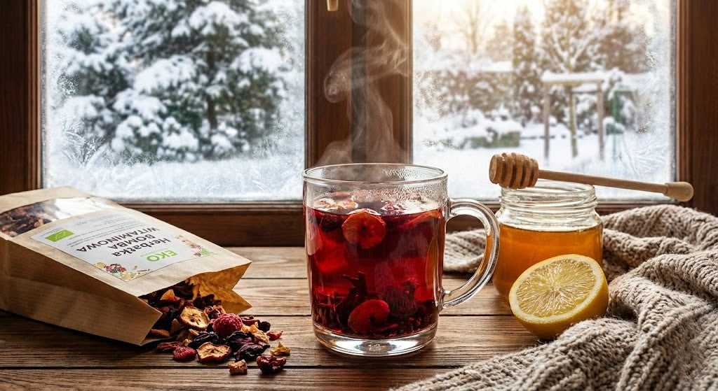 TOP 5 EKO Herbatek, które rozgrzeją Cię w mroźne dni (i wzmocnią odporność!) ❄️☕