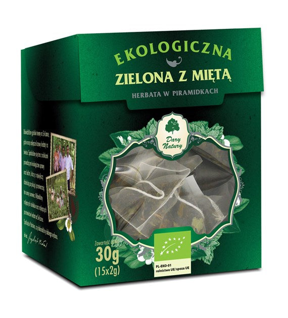 Herbata Zielona z Miętą EKO 25x2g