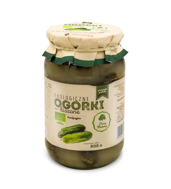 Ogórki kiszone EKO 800g