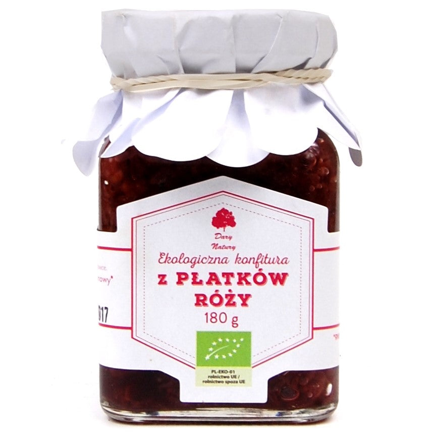Konfitura z płatków róży EKO 180g