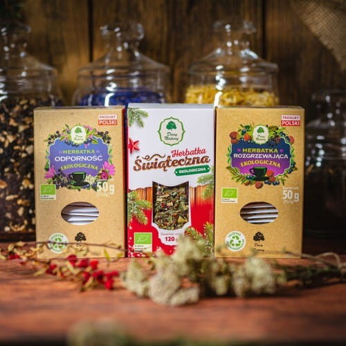 Herbaciany upominek - Zestaw herbatek rozgrzewających