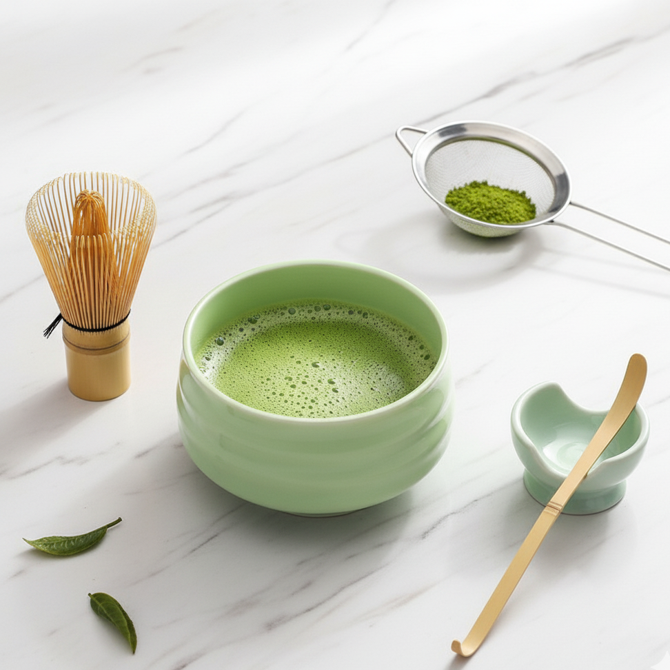 🍵 ZESTAW DO ROBIENIA MATCHY , CEREMONIALNY ZESTAW PREZENTOWY DO HERBATY MATCHA 🍵