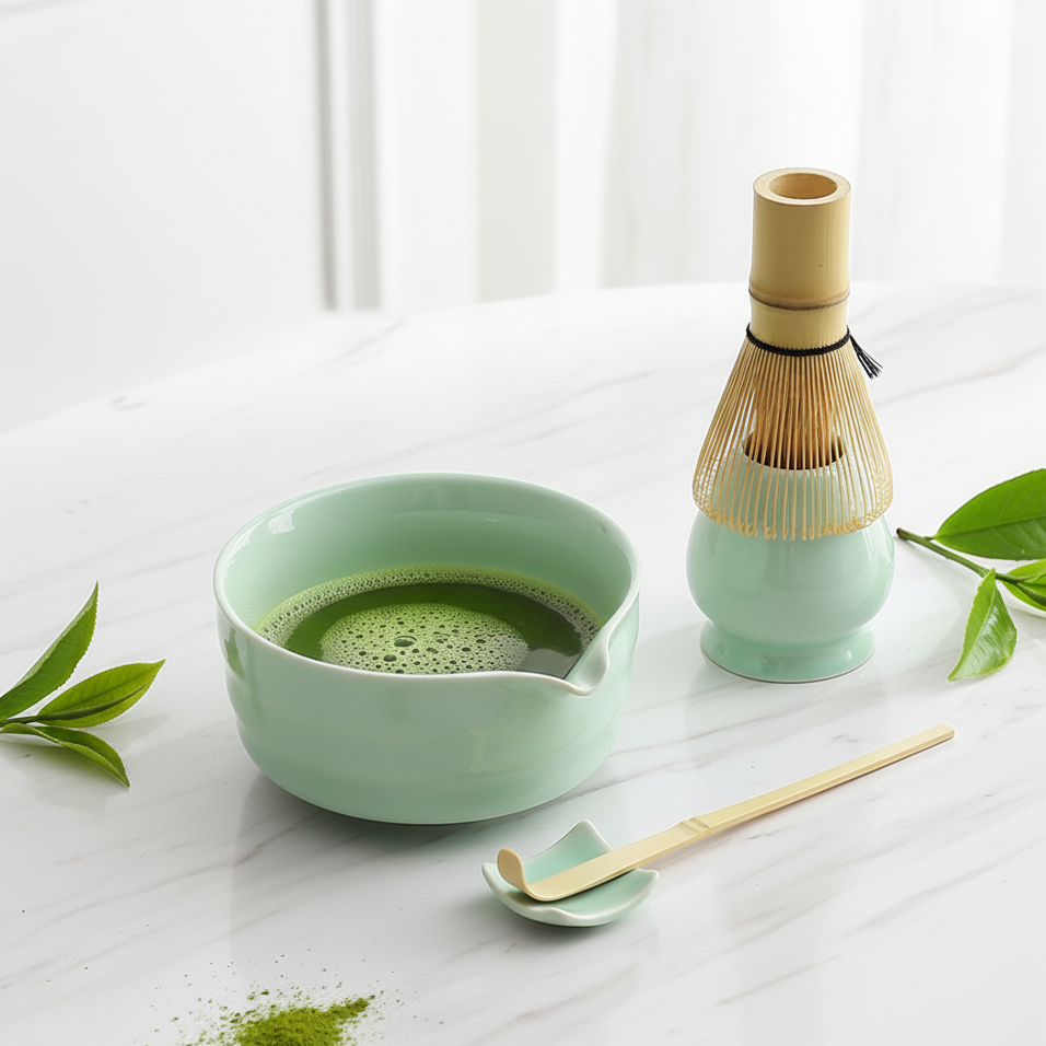 🍵 ZESTAW DO ROBIENIA MATCHY , CEREMONIALNY ZESTAW PREZENTOWY DO HERBATY MATCHA 🍵