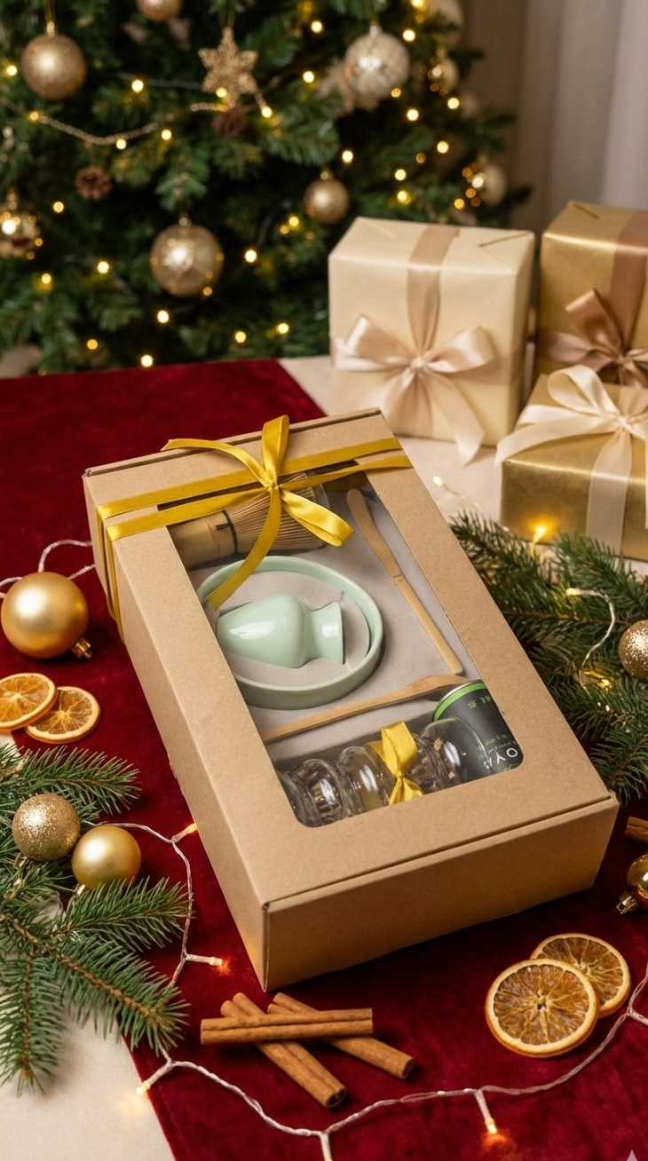 Twój Codzienny Rytuał Energii – Zestaw Premium z Matchą i Szklanką buble